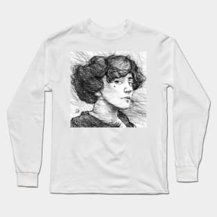 COLETTE pencil portrait Long Sleeve T-Shirt